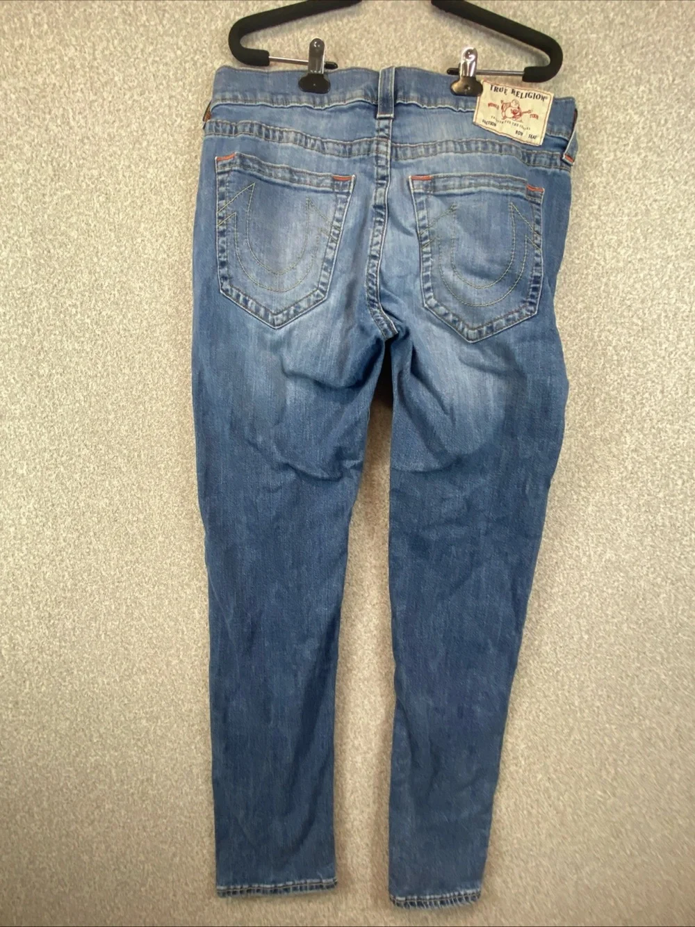 True Religion Men's Geno Relaxed Slim Fit Straight Jeans Size 34